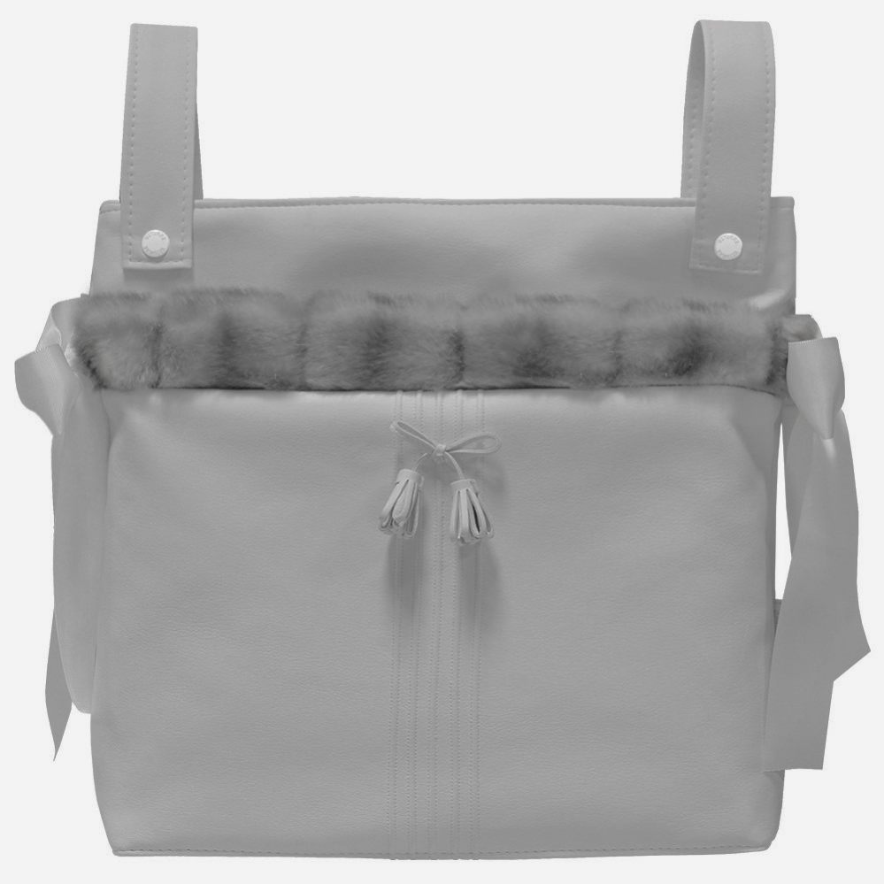 Uzturre Baby Bag - Grey/Fur-0