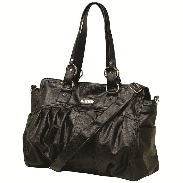 Vanchi Leather Zeppelin Carrier black -0