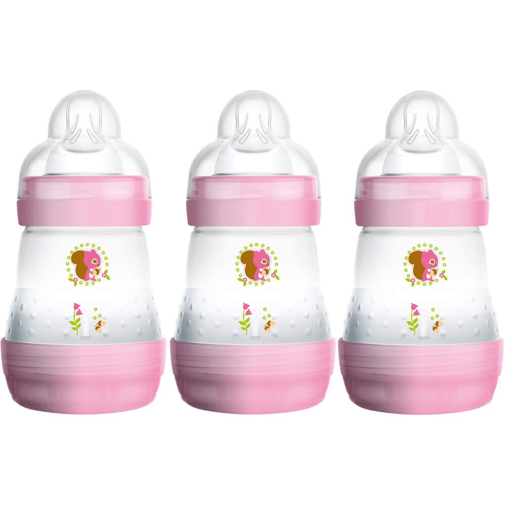 Mam 3pk Anti-Colic 160ml Bottles (Girl)
