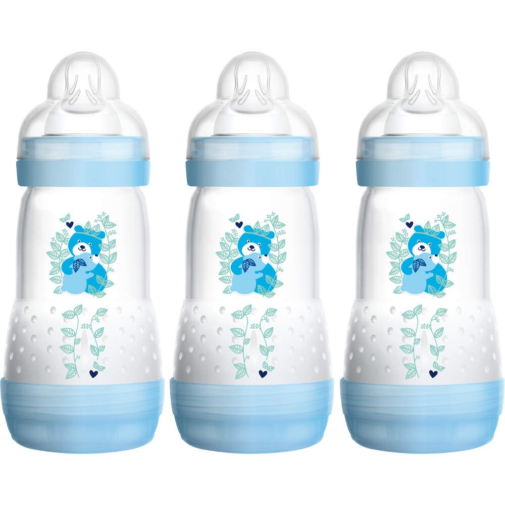 Mam 3pk Anti-Colic 260ml Bottles (Boy)